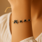 Black and Gold Butterfly Bracelet – H&A Jewelry