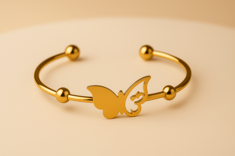 Delicate Golden Butterfly Bracelet – H&A Jewelry