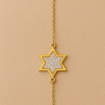 Elegant Golden Star Bracelet with Crystal Accents – H&A Jewelry