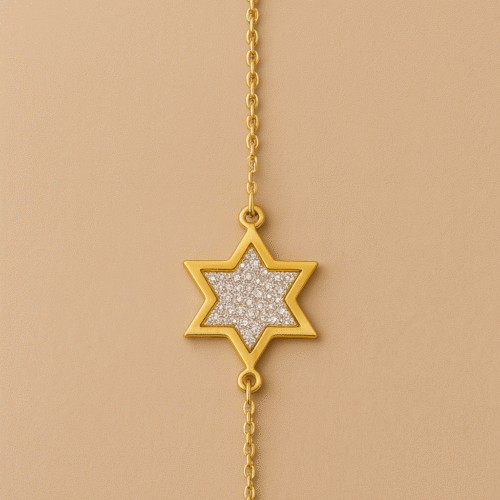Elegant Golden Star Bracelet with Crystal Accents – H&A Jewelry
