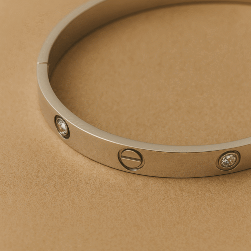 H&A Silver Steel Luxe Stone Bracelet